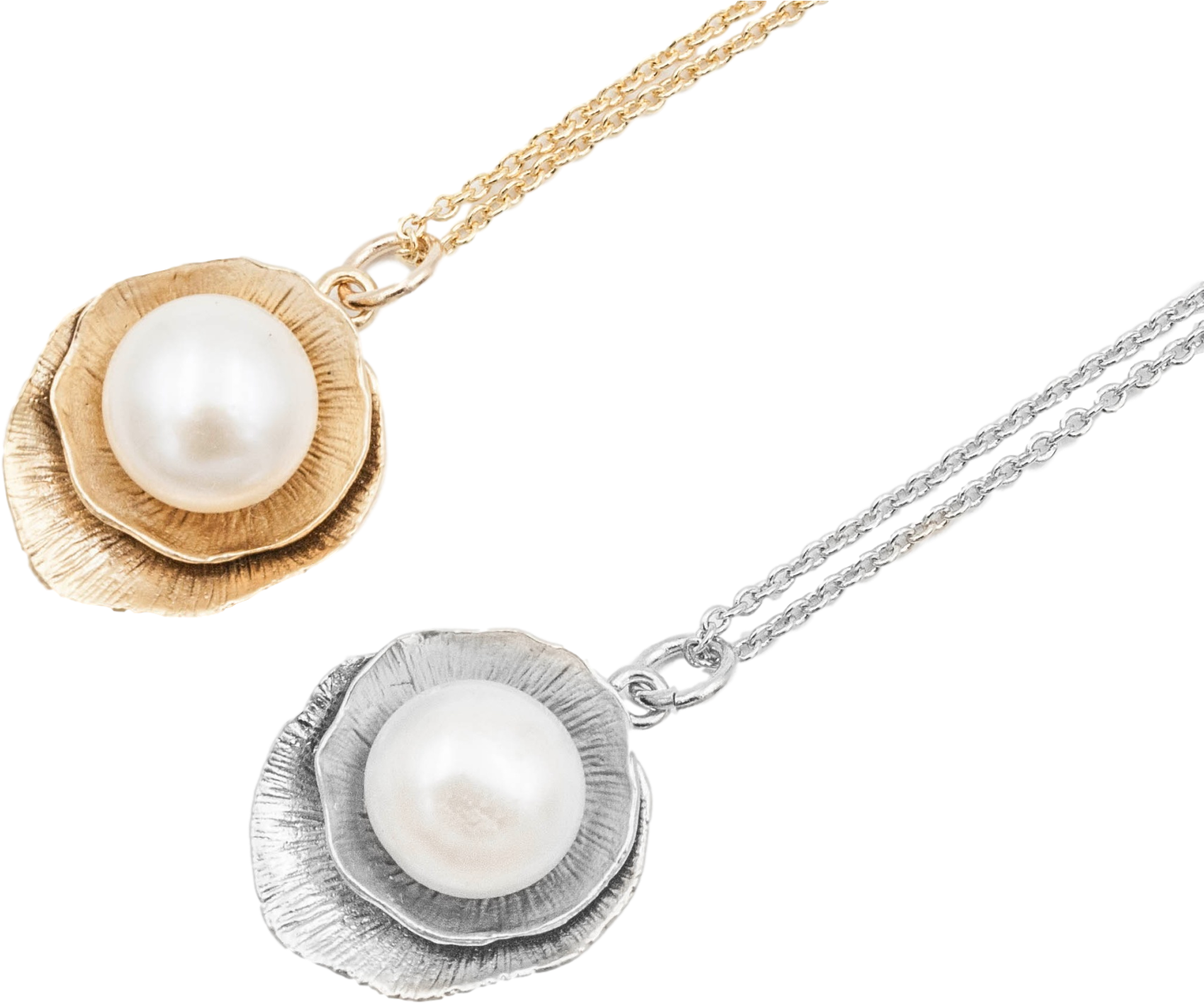 Lotus Leaf Pearl Necklace (2365x1773), Png Download
