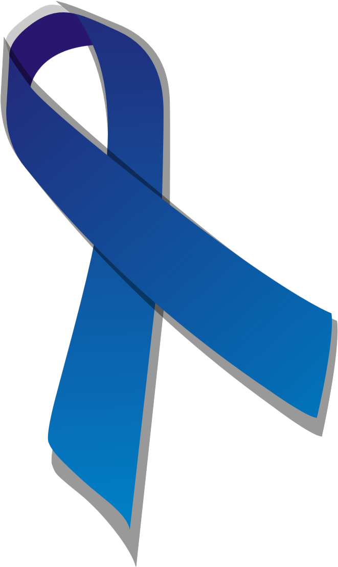 A Lcjms, Em Apoio À Campanha Novembro Azul, Estará - Blue Ribbon (696x1129), Png Download