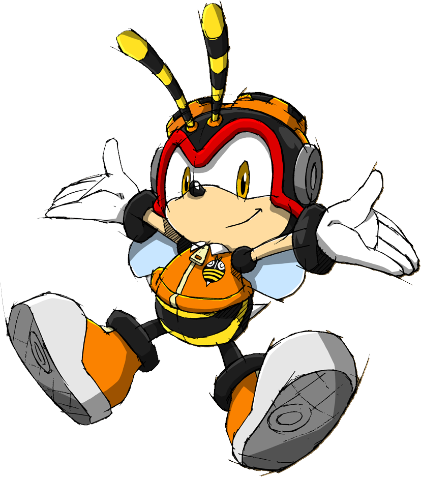 Charmy Sonic Channel 2012 - Charmy Bee (868x1020), Png Download
