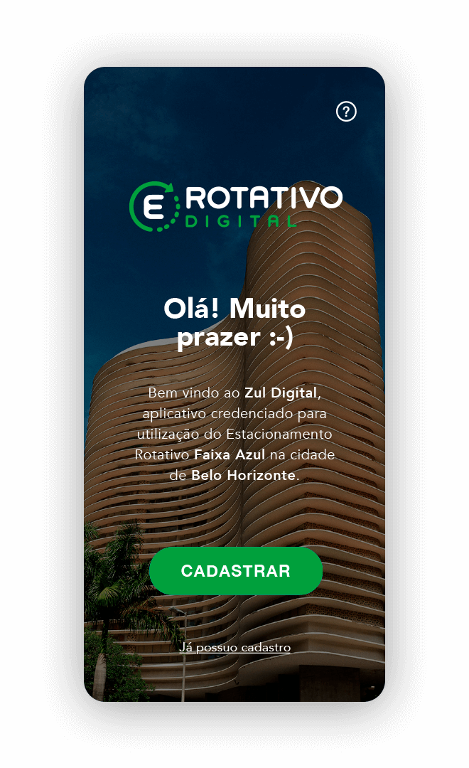 Zul É O Aplicativo Oficial Para Utilização De Estacionamento - Belo Horizonte (660x1080), Png Download