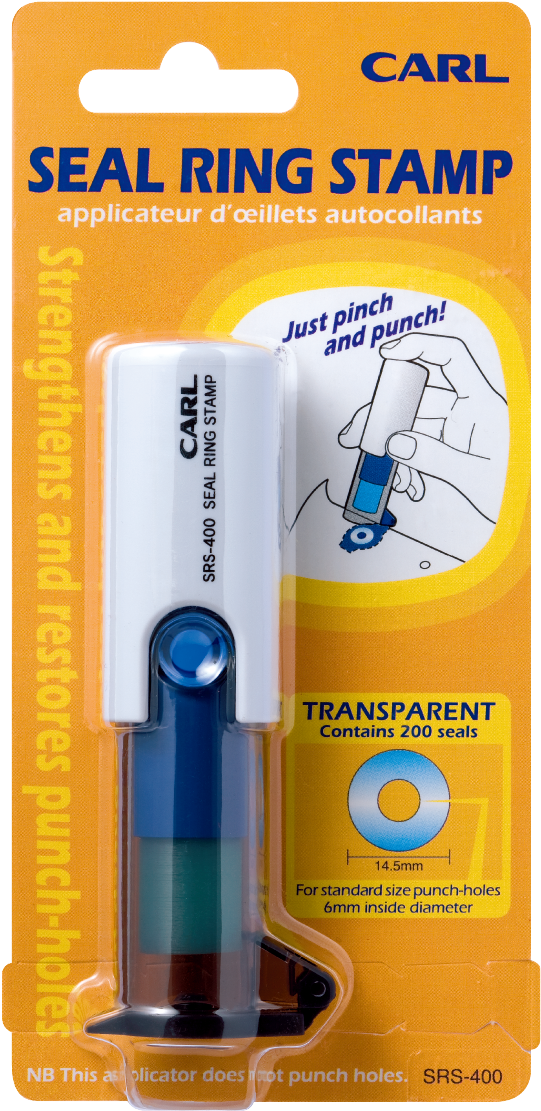 Carl Srs-400 Seal Ring Stamp - Carl (596x1186), Png Download