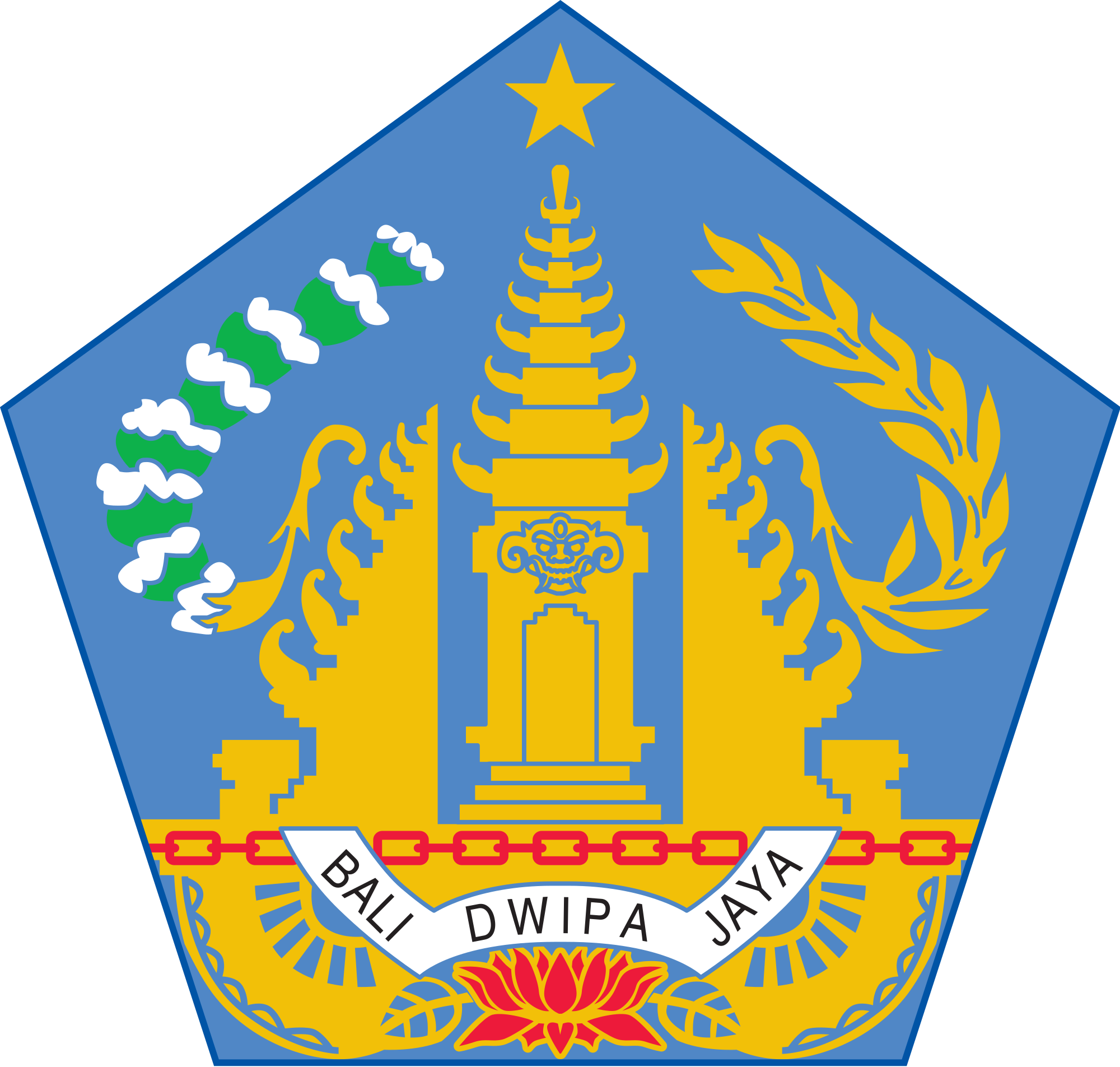 Open - Bali Coat Of Arms (2000x1905), Png Download