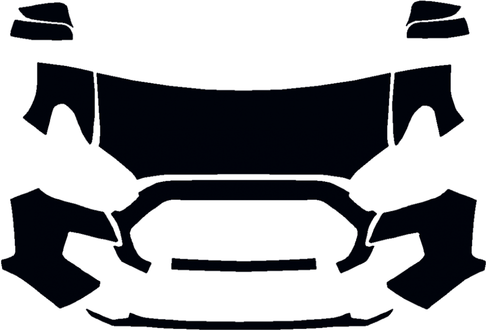 2016 2018 Toyota Tacoma Trd Off Road 3m Clear Bra Deluxe - 2018 Tacoma Clear Bra (980x700), Png Download