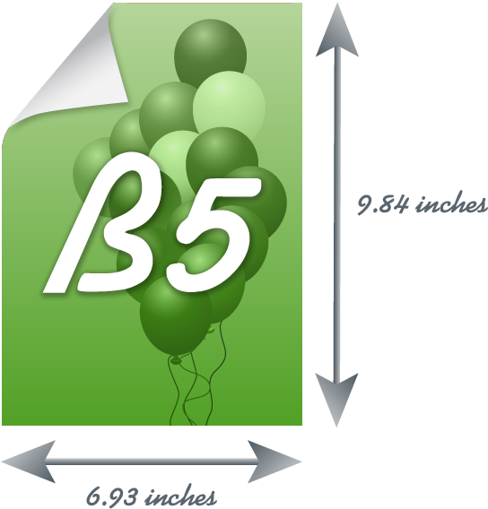 Sized Paper - B5 Paper Size In Cm (570x592), Png Download