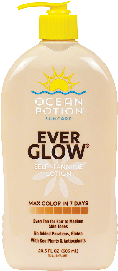Ocean Potion® Ever Glow® Self Tanning Lotion Gives - Ocean Potion Ever Glow Self Tanning Lotion (1000x1000), Png Download