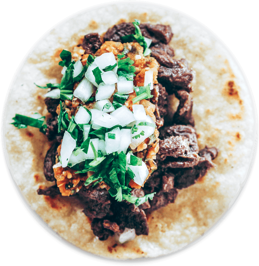 Carne De Res - Corn Tortilla (900x900), Png Download