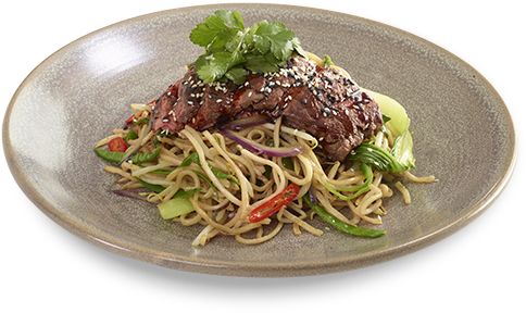 High Angle Picture Of Our Teriyaki Beef Soba Dish On - Yasai Yaki Soba Wagamama (560x560), Png Download