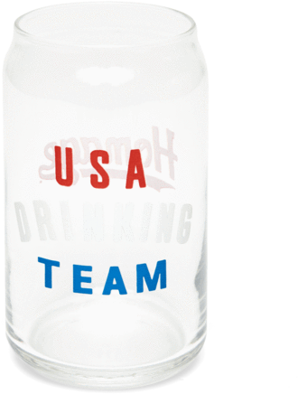 Usa Drinking Team Beer Glass (720x720), Png Download