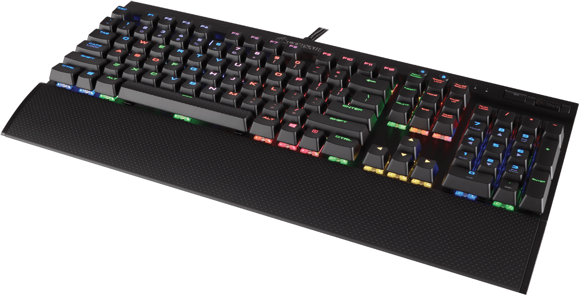 Best Fps Keyboard - Corsair K70 Rgb Rapidfire (1200x613), Png Download