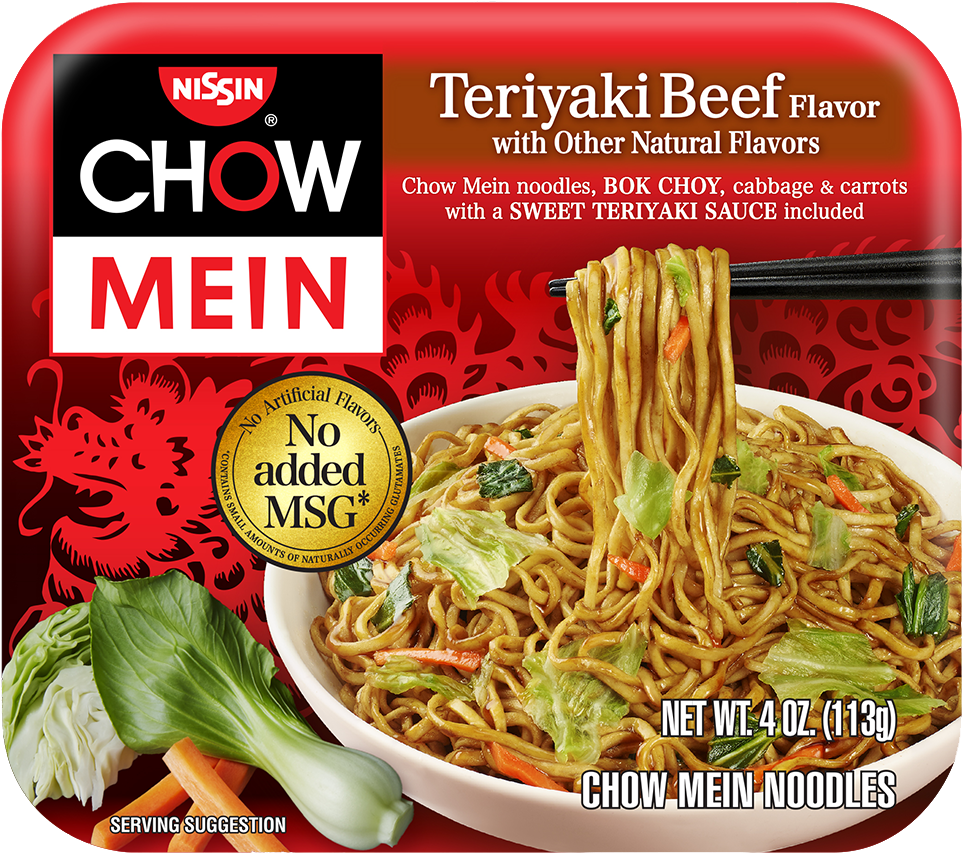 70662 08723 Chow Mein Teriyaki Beef - Chow Mein Nissin (1230x853), Png Download
