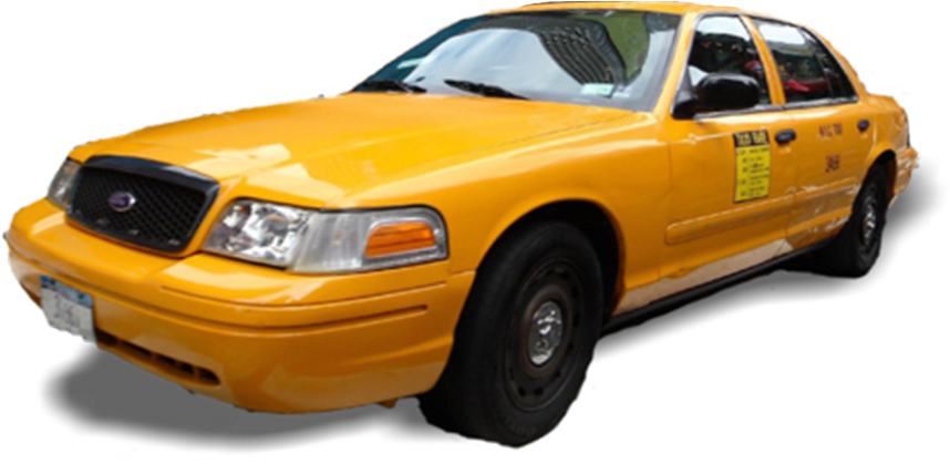 Yellow Cab Kissimmee - Yellow Taxi Cab Png (935x418), Png Download