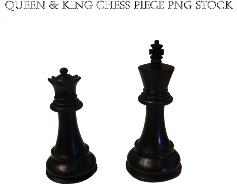 King Chess Piece Png Clip Art - Black King And Queen Chess (955x837), Png Download