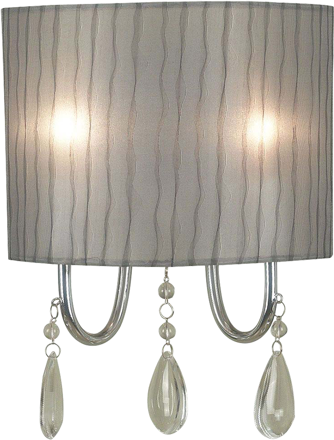Kenroy Arpeggio Chrome Two-light Sconce (829x1000), Png Download