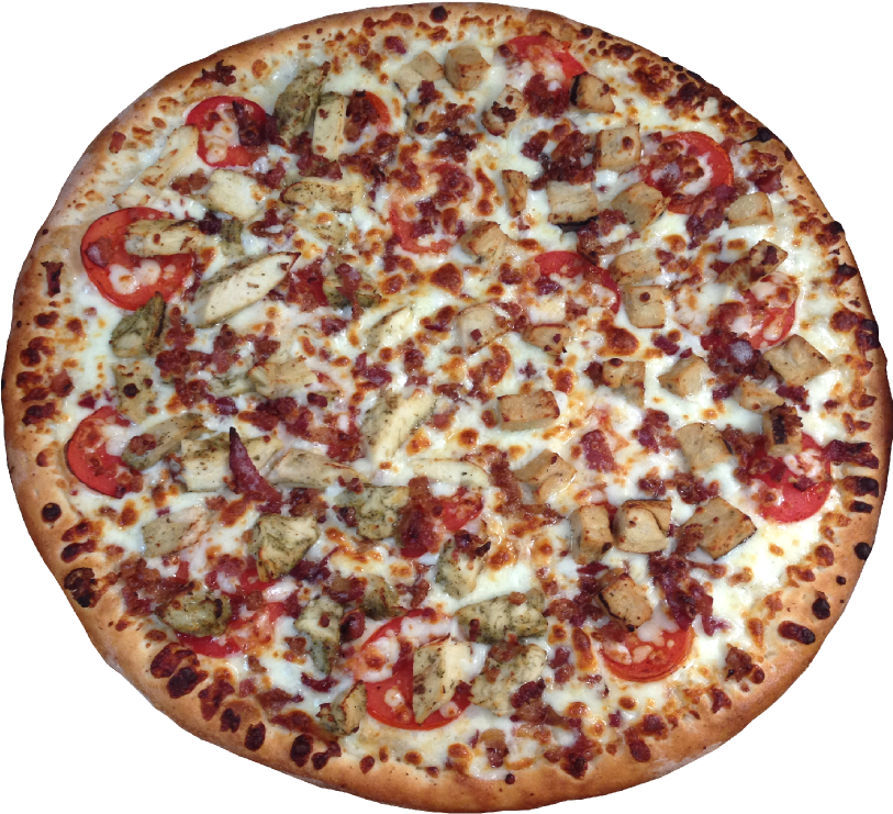 Grilled White Chicken, Crispy Smoked Bacon, Fresh Tomatoes, - Chicken Pizza With Bacon And Pepperoni (1000x750), Png Download