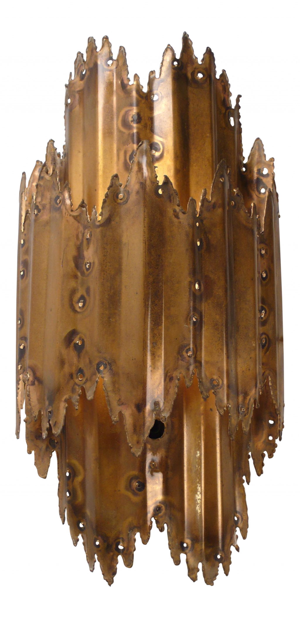 Brass Wall Sconce Breathtaking Brutalist Brass Wall (1024x2106), Png Download