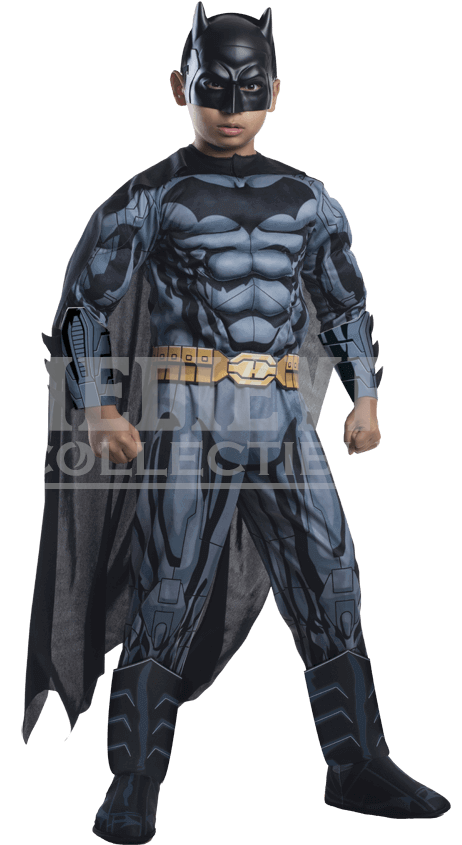 Kids Dc Superheroes Deluxe Batman Costume - 9 Pack Abs Batman (850x850), Png Download