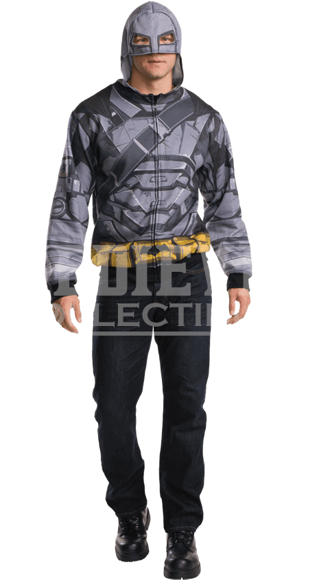 Adult Armoured Batman Costume Hoodie (850x850), Png Download
