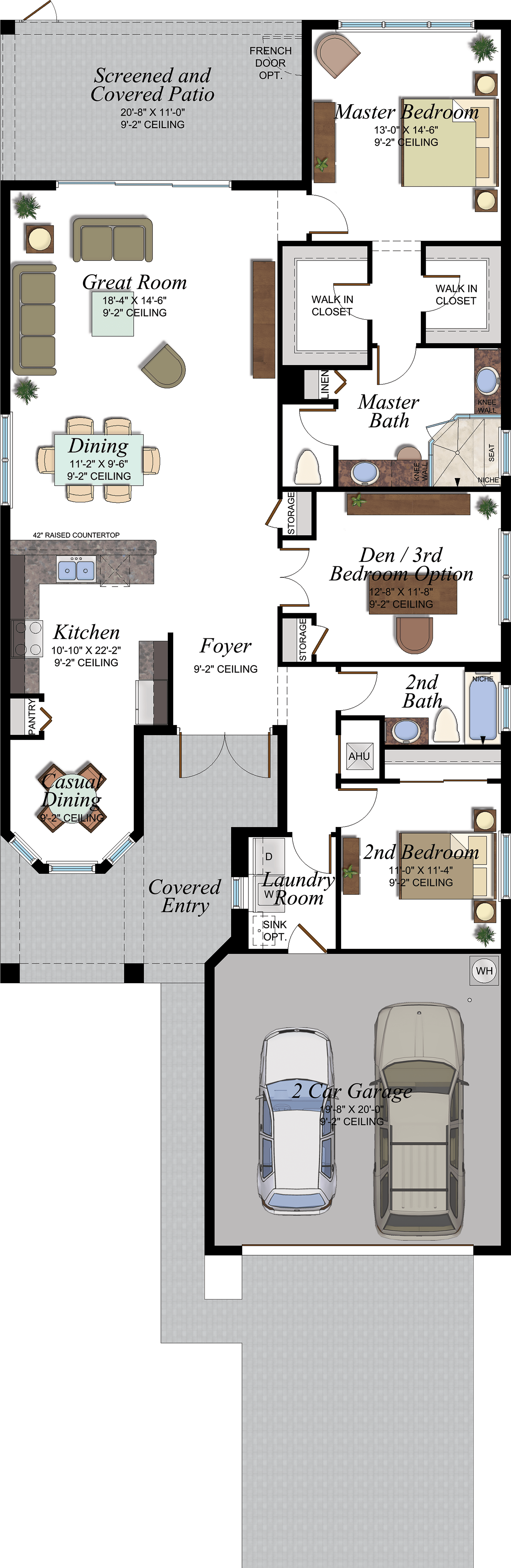 Valencia Cay Lucia Floorplan - Valencia Cay At Riverland (1920x5914), Png Download