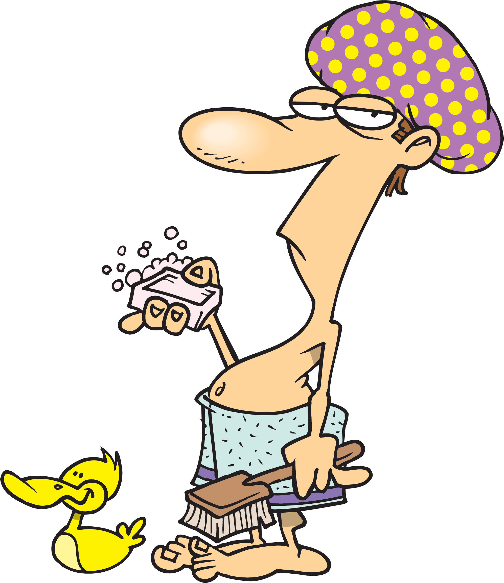 Image - Take A Shower Cap (2000x2314), Png Download