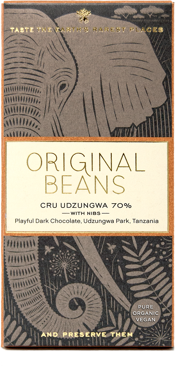 Add To Cart - Original Beans Cru Udzungwa W/ Nibs 70% (640x1300), Png Download