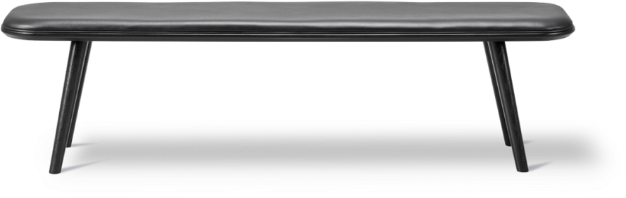 Spine Wood Base Bench Remix 2 113, Black Lacquered (1000x554), Png Download
