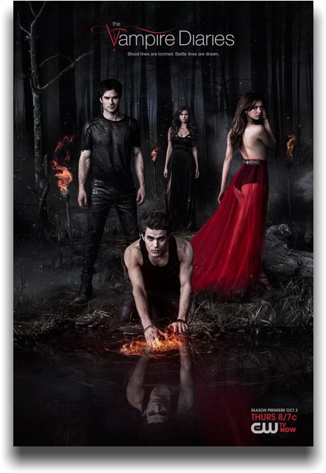 Проверен Дневники Вампира / The Vampire Diaries [s06] - Nina Dobrev The Vampire Diaries Season 5 (490x700), Png Download