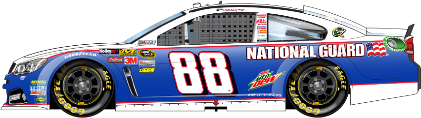 Dale Earnhardt Jr Car Side View (922x520), Png Download