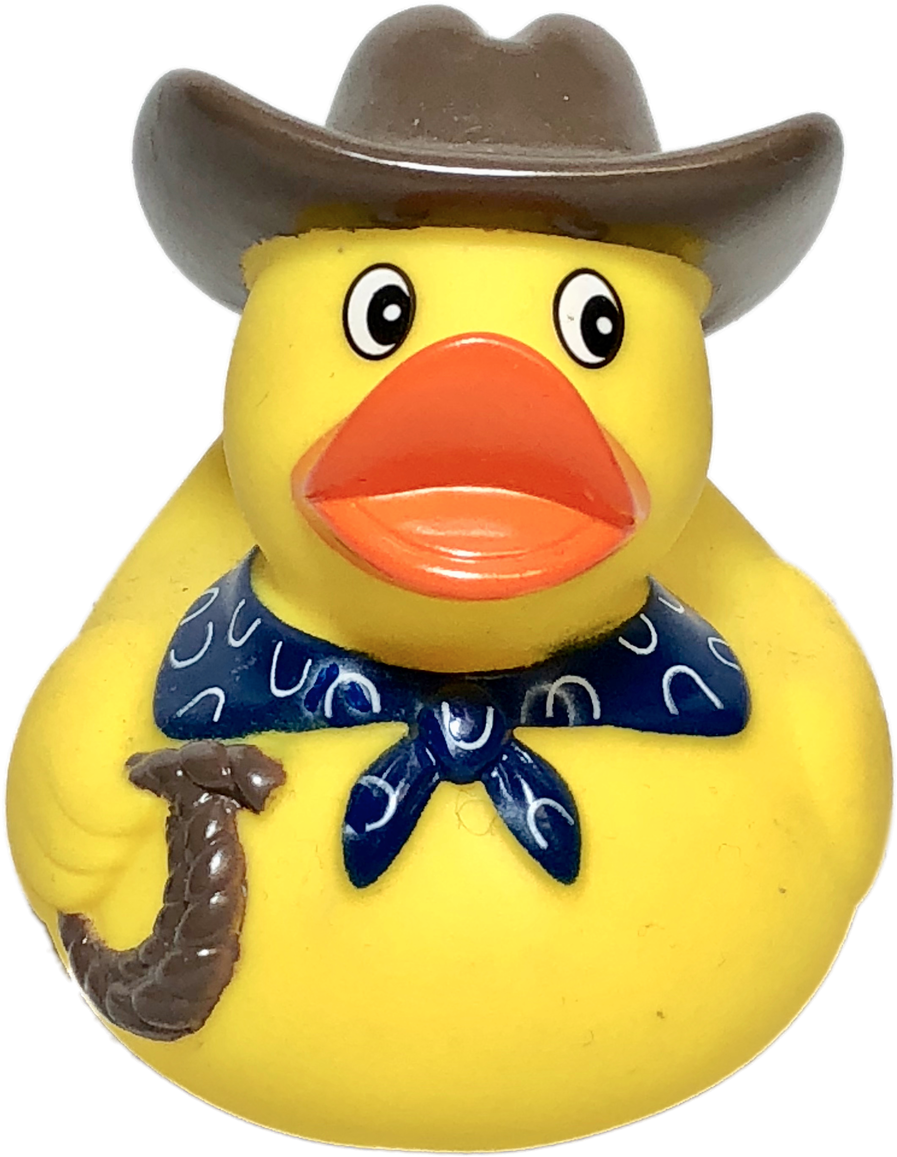 Cowboy Rubber Duck - Duck (1280x1280), Png Download