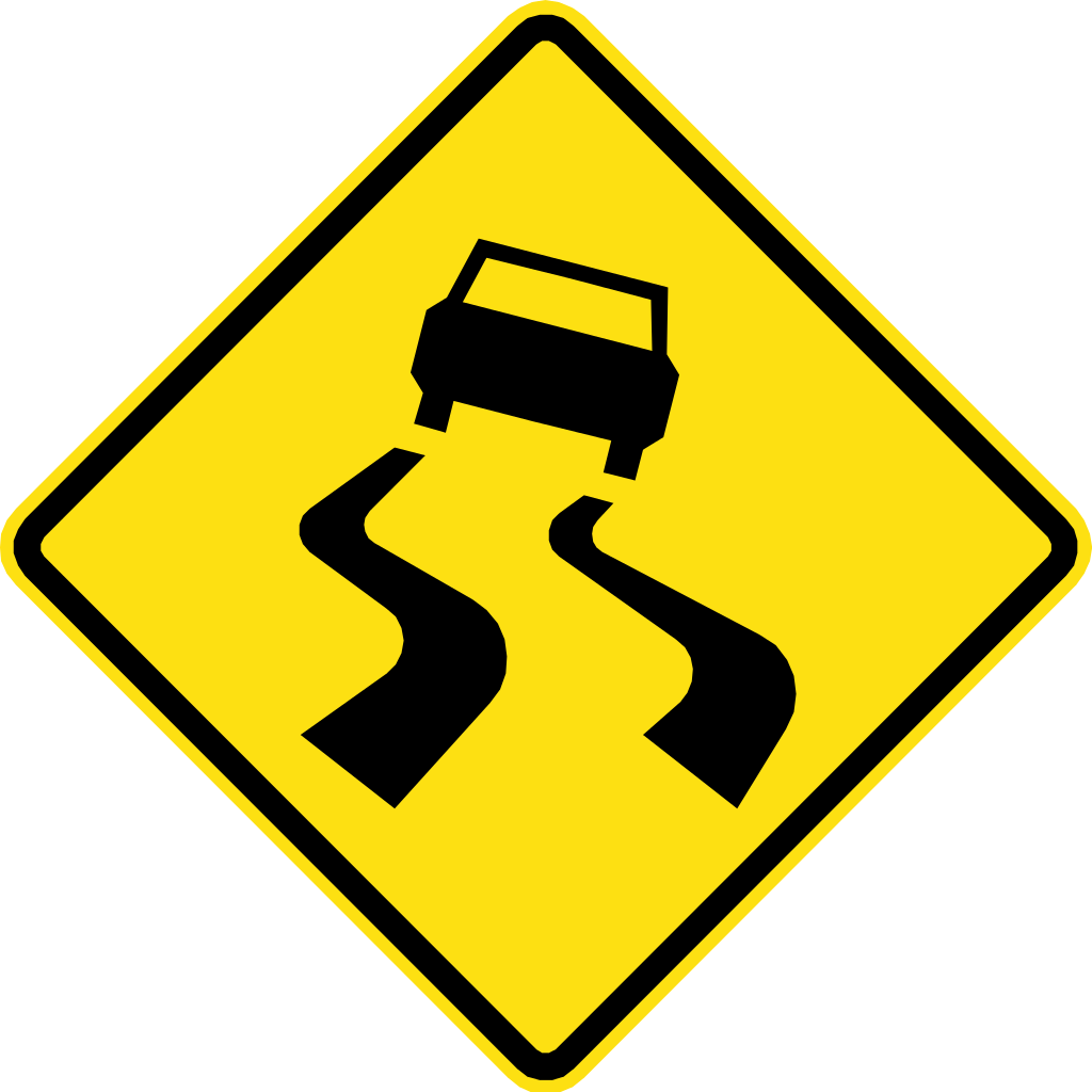 Chile Road Sign Pe-2 - Turning Point Png (1024x1024), Png Download
