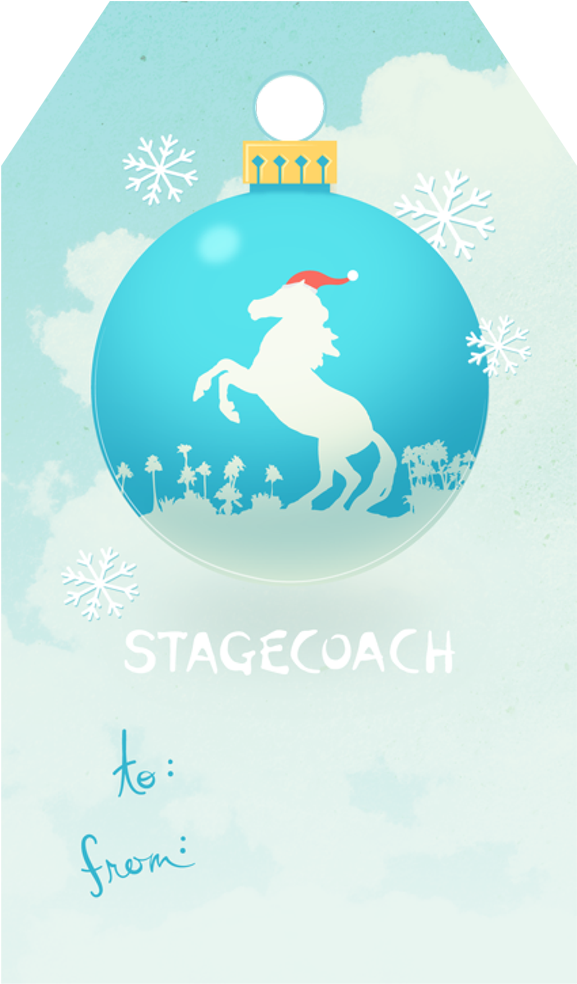 Holiday Gift Tags - Steinbock-einhorn-gruß-karte Grußkarte (1200x1200), Png Download