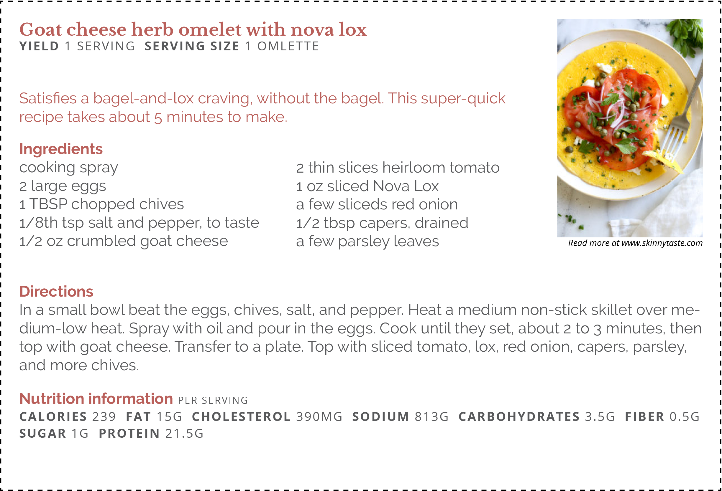 Goat Cheese Herb Omelet With Nova Lox Final - Curry (2448x1667), Png Download