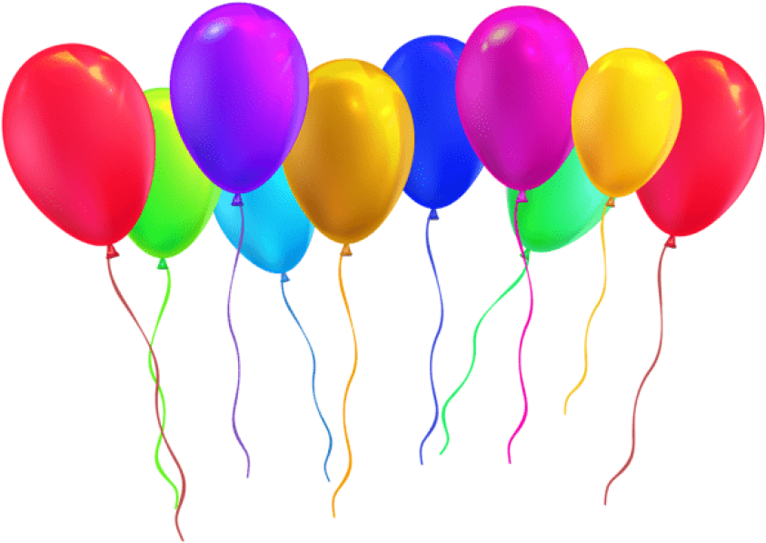 Free Png Party Balloons Png Images Transparent - Portable Network Graphics (850x601), Png Download