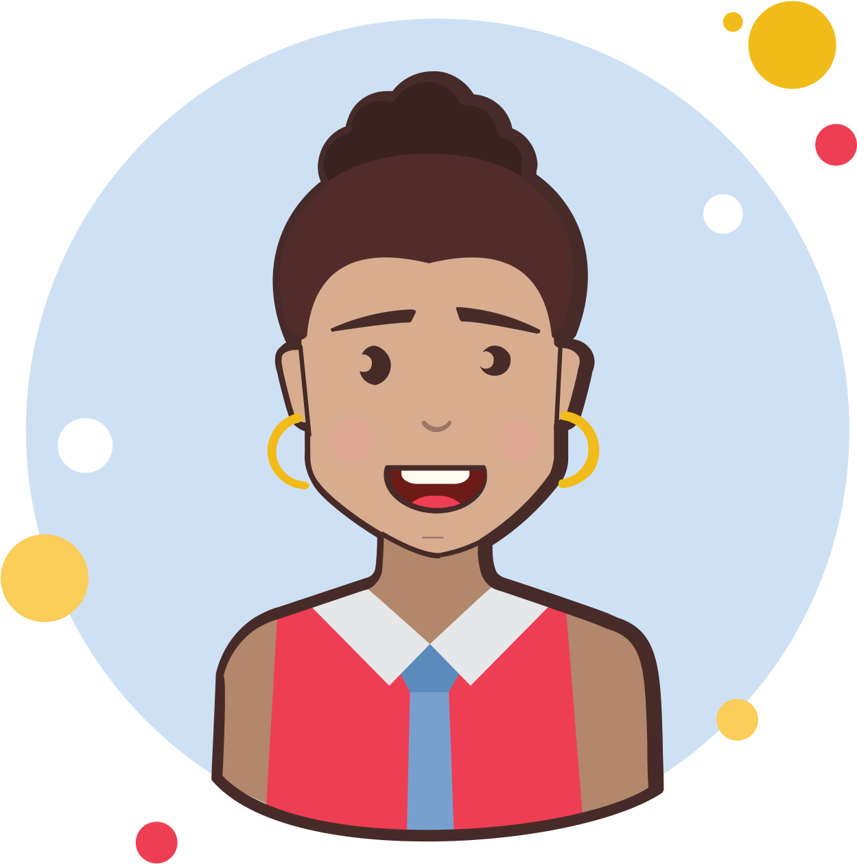 Brown Curly Hair Business Lady Icon - Png Обо Мне (1600x1600), Png Download