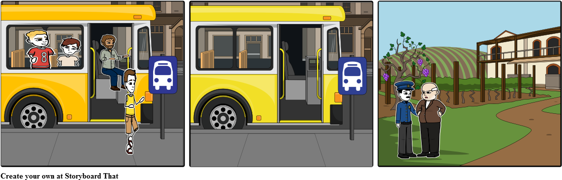 Officer Delinko And Curly - School Bus (1164x385), Png Download