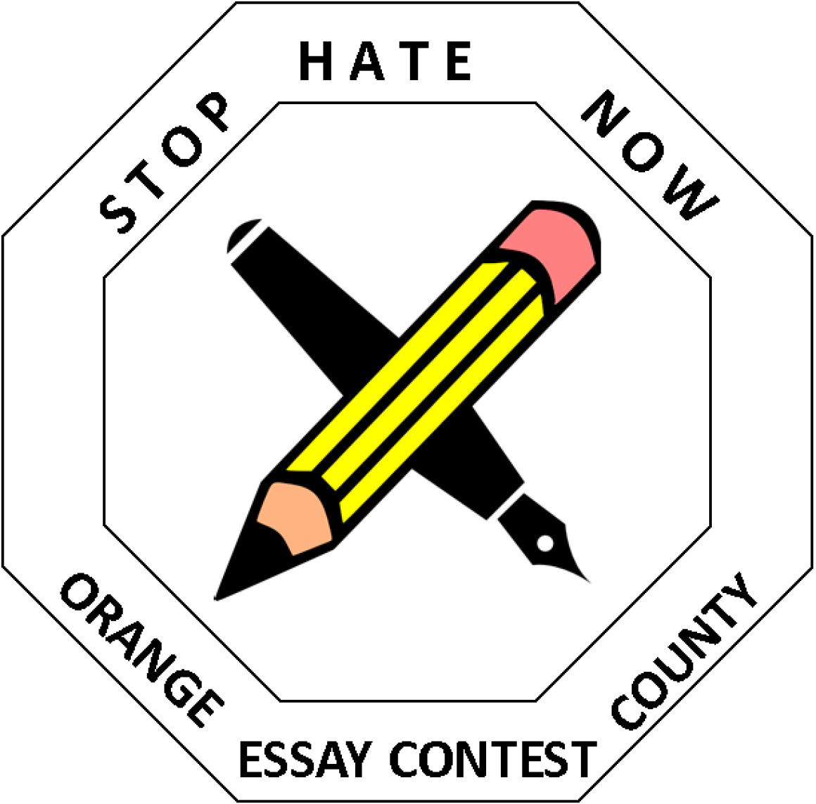 Png Free Stop Hate Contest Jewish Federation Of - Pencil Clip Art (1160x1143), Png Download