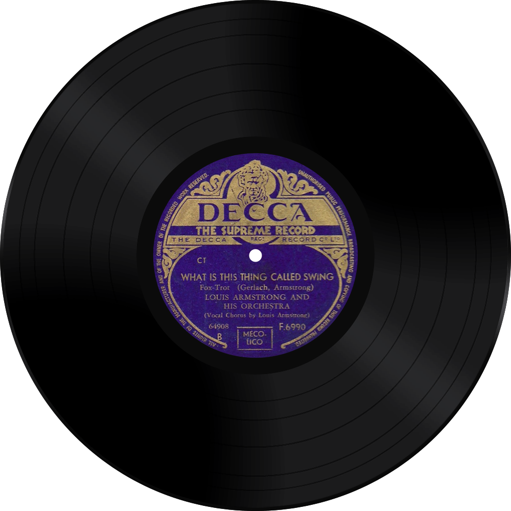 Louis Armstrong Jeepers Creepers Cd Disc Image - 78rpm Edric Connor The Lord`s Prayer / (1000x1000), Png Download