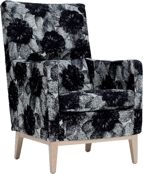 High Armchair - Club Chair (1001x1001), Png Download
