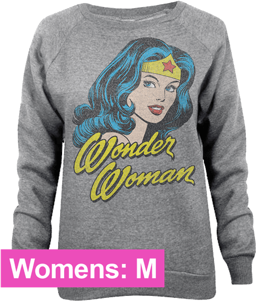 Classic Wonder Woman Women's Jumper - Dc Comics: Wonder Woman - Classic Jumper (600x600), Png Download