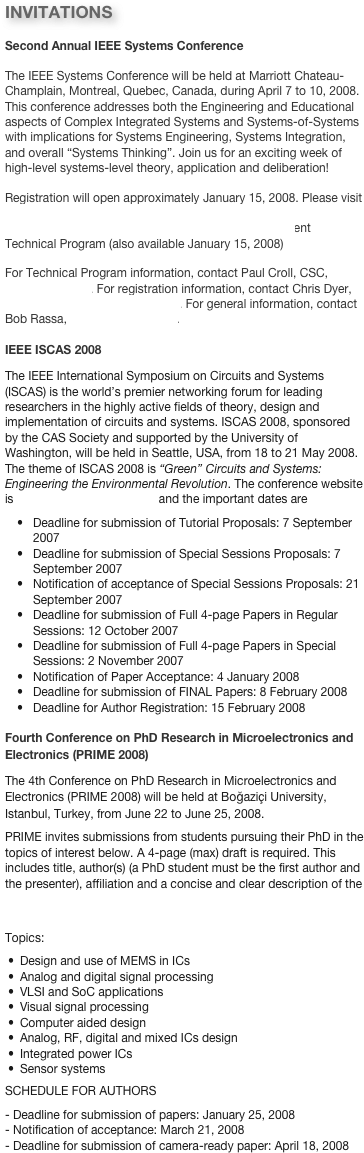 Invitations Second Annual Ieee Systems Conference The - Vietnam (400x1177), Png Download