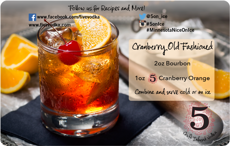 Cranberry Old Fashioned - Coctel Bourbon Old Fashioned (1000x681), Png Download