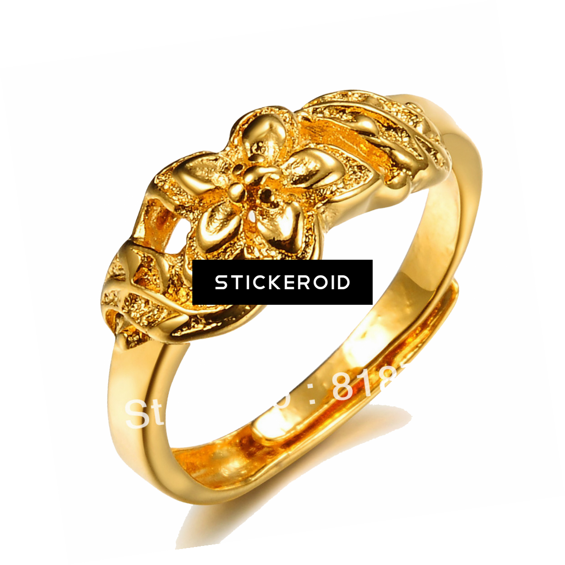 Gold Rings - Beauty Jewelry Shop Jewelry Elegant Adjustable Size (1128x1129), Png Download