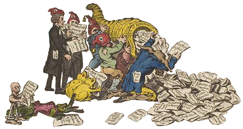 Tradition And Politics - New Morality James Gillray (999x529), Png Download