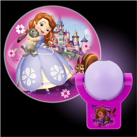 Previous - Next - Disney 14529 Led Projectables Night-light (sophia (555x555), Png Download