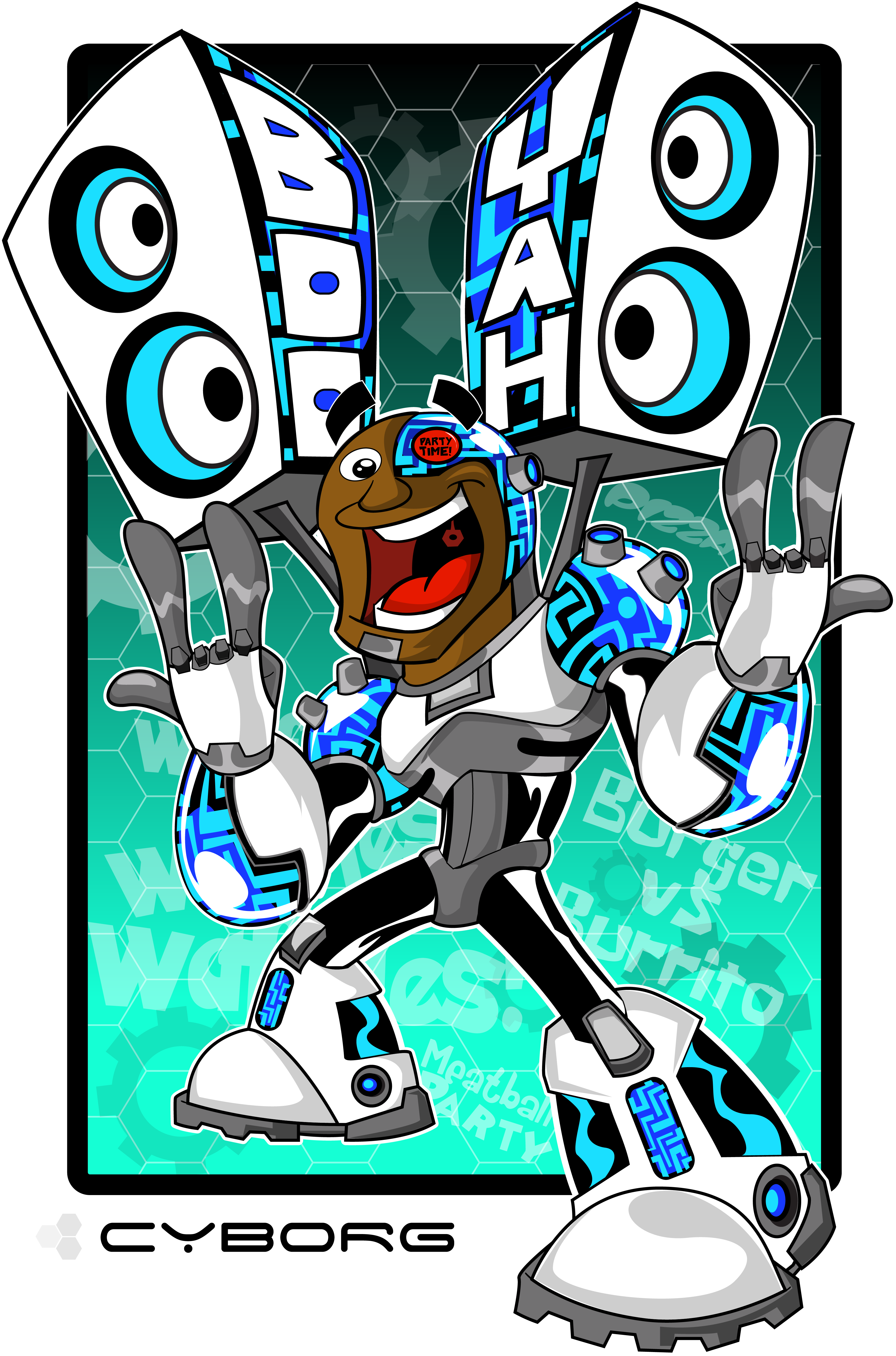 The Coolest Member Of The Teen Titans - Art (3610x5460), Png Download