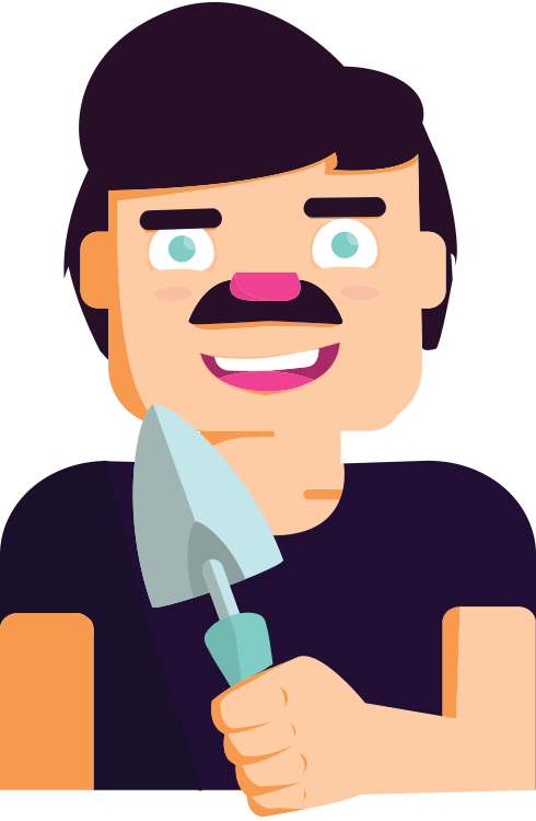 Discover The Power Of The Trowel Variables - Cartoon (490x750), Png Download