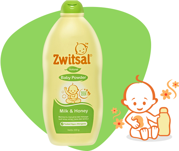 Baby Powder Natural With Milk And Honey - Zwitsal (700x532), Png Download