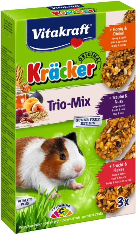 Kräcker Trio-mix Honey / Nut / Fruit For Guinea Pigs (800x800), Png Download