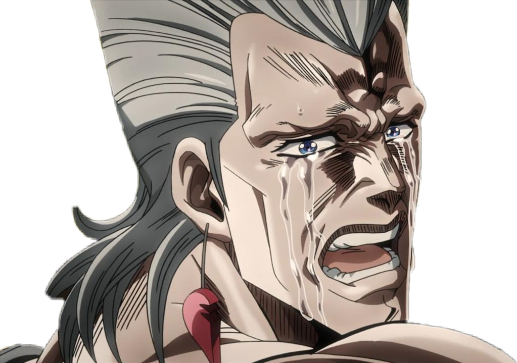 Report Abuse - Jean Pierre Polnareff Crying (1023x719), Png Download
