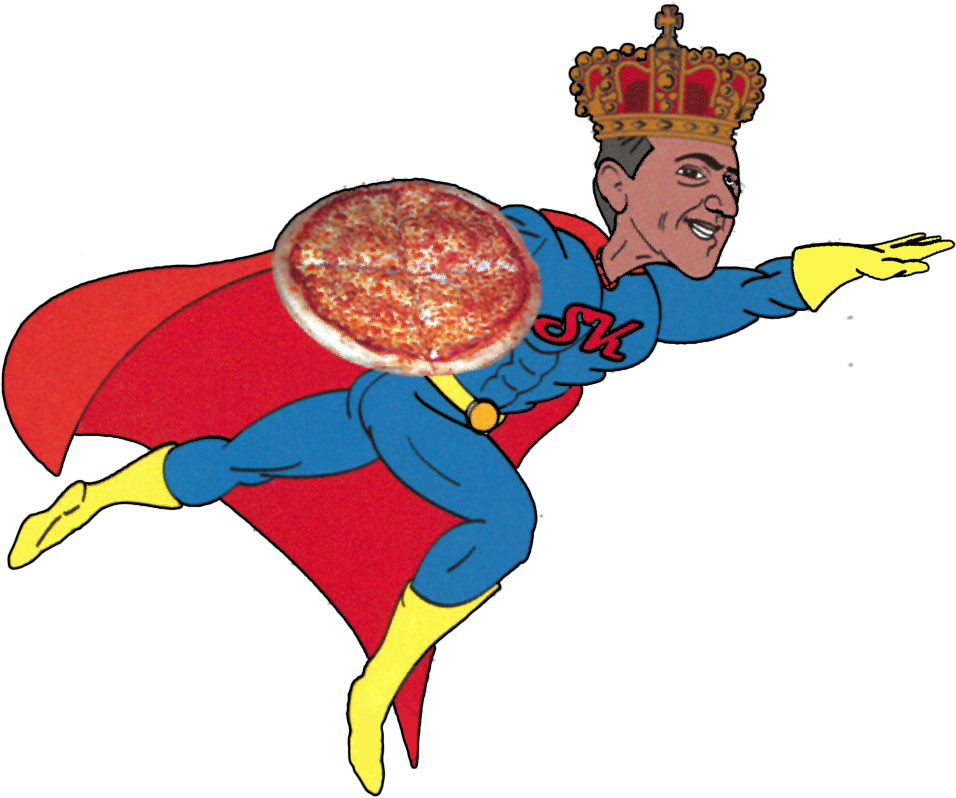 Super King Pizza Guaranteed Quality * Fast Delivery - Cartoon (1096x979), Png Download
