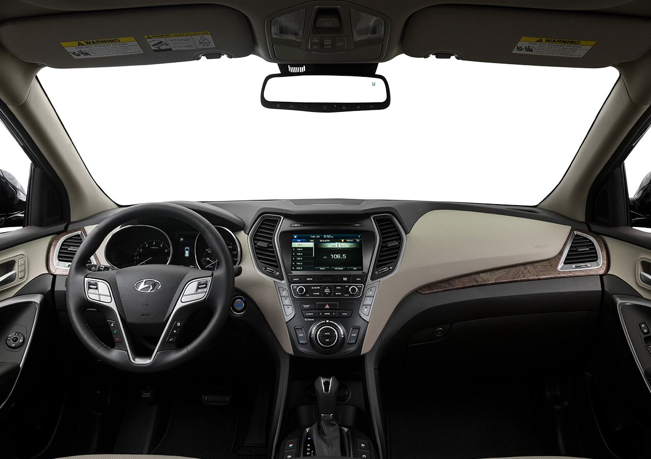 Interior View Of 2017 Hyundai Santa Fe In Ontario - 2018 Lexus Ls 500 F Sport Interior (1278x902), Png Download